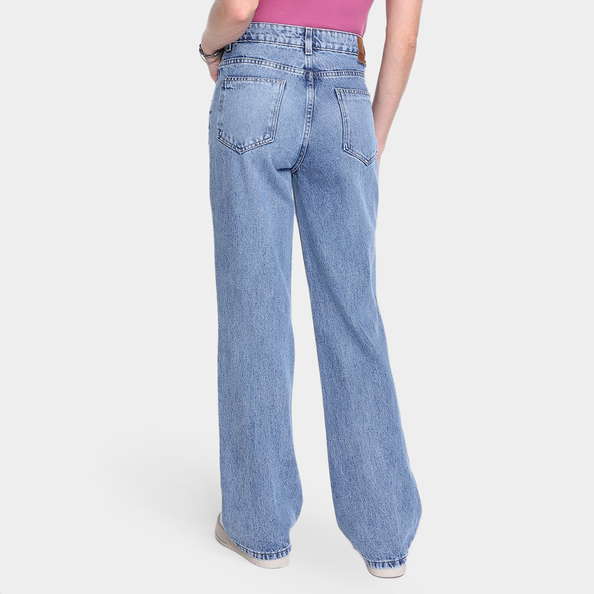 Calça Jeans Reta Sawary Cintura Alta Feminina - Tam: 40 - 1