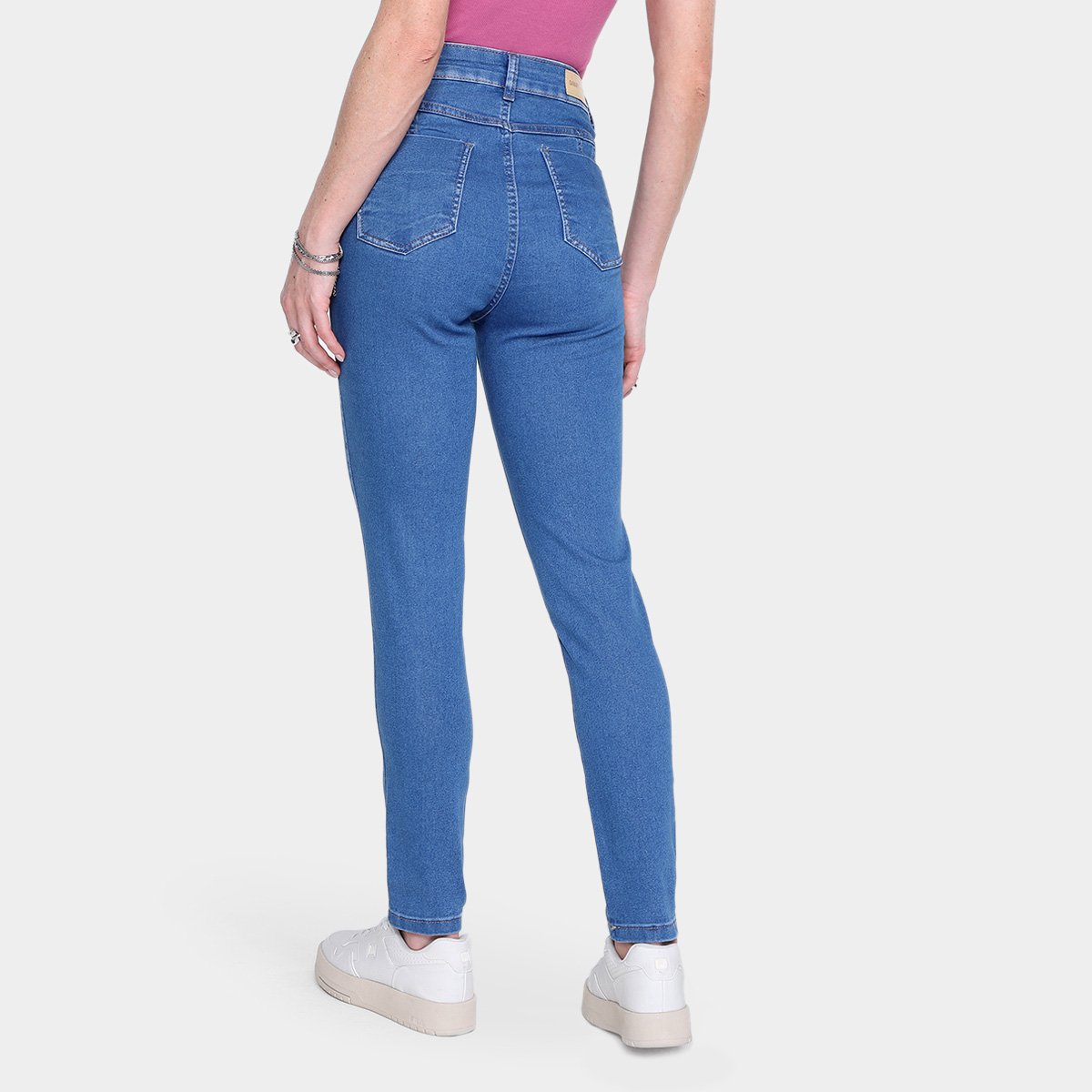 Calça Jeans Skinny Sawary Cintura Alta Feminina - Tam: 44 - 1
