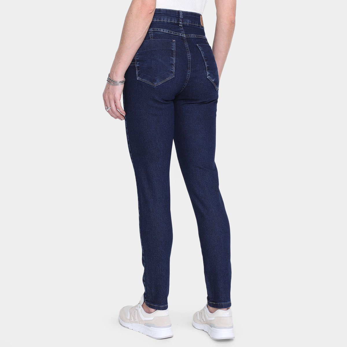 Calça Jeans Skinny Sawary Cintura Alta Feminina - Tam: 46 - 1