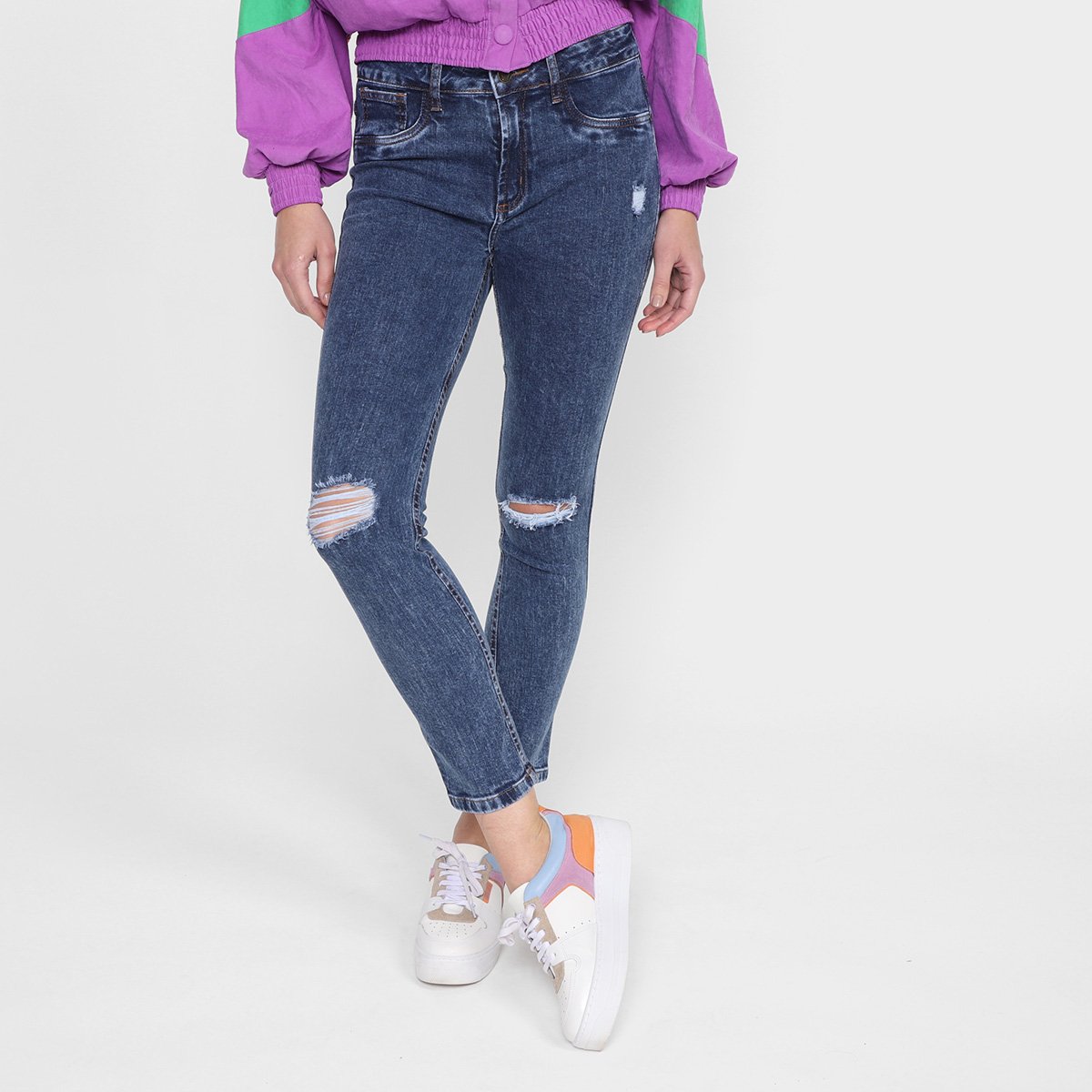 Calça Jeans Lança Perfume Diana High Feminina