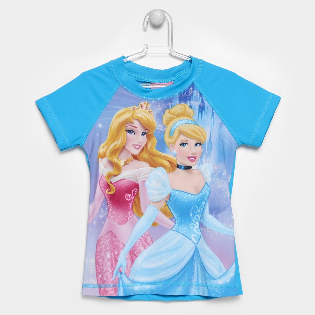 Camiseta Infantil Tip Top Princesas Proteção UV Feminina