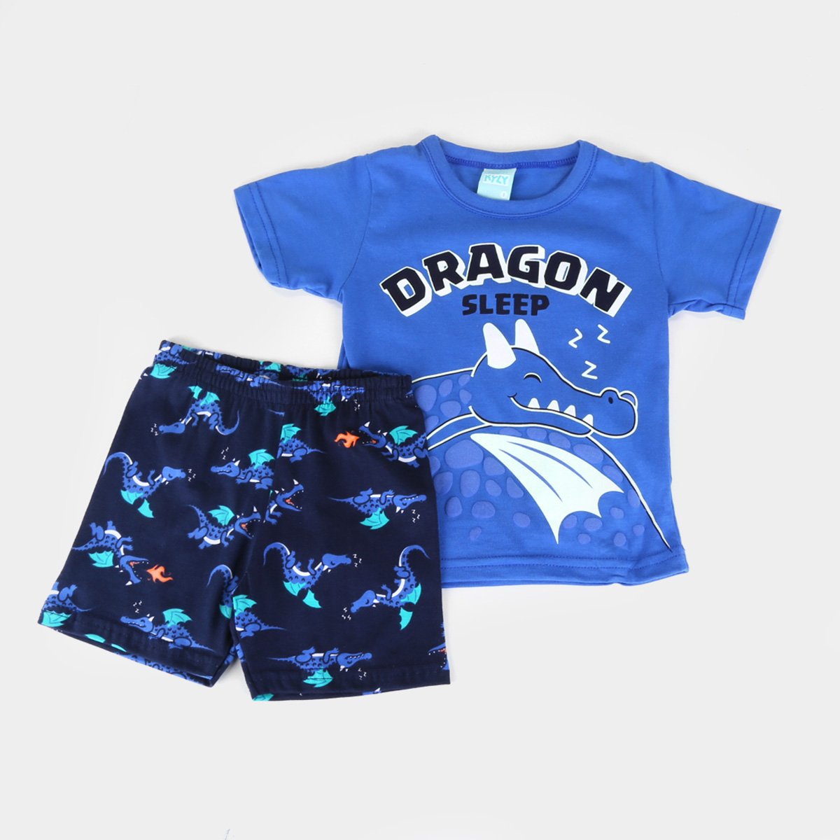Pijama Bebê Kyly Dragon Brilha no Escuro Masculino