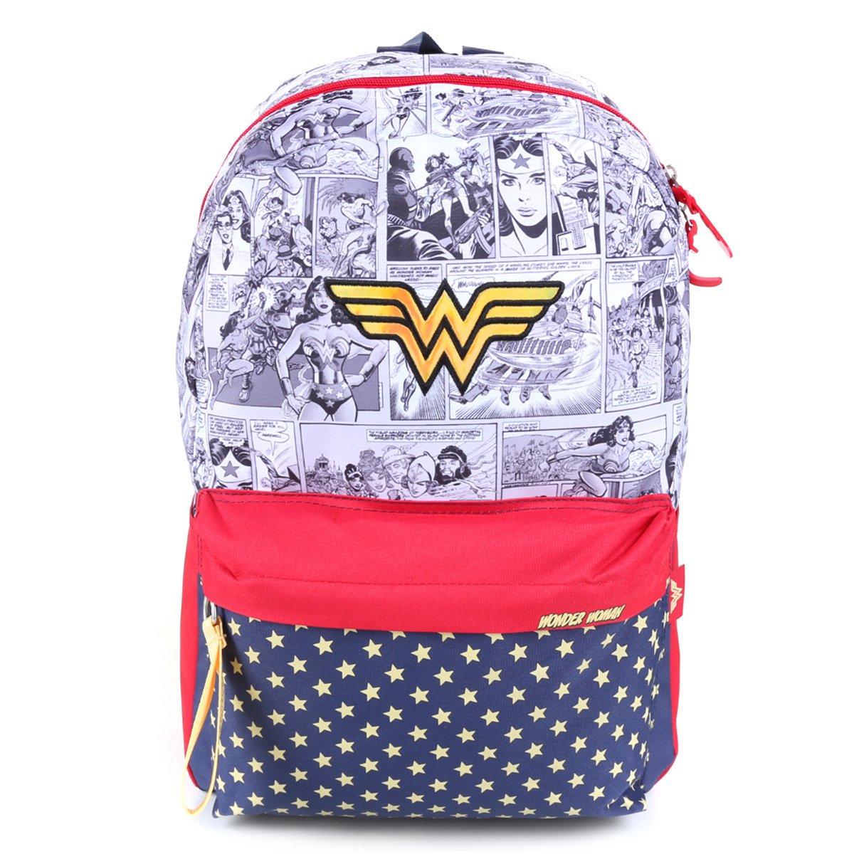 Mochila Escolar Luxcel Mulher Maravilha 18" Feminina