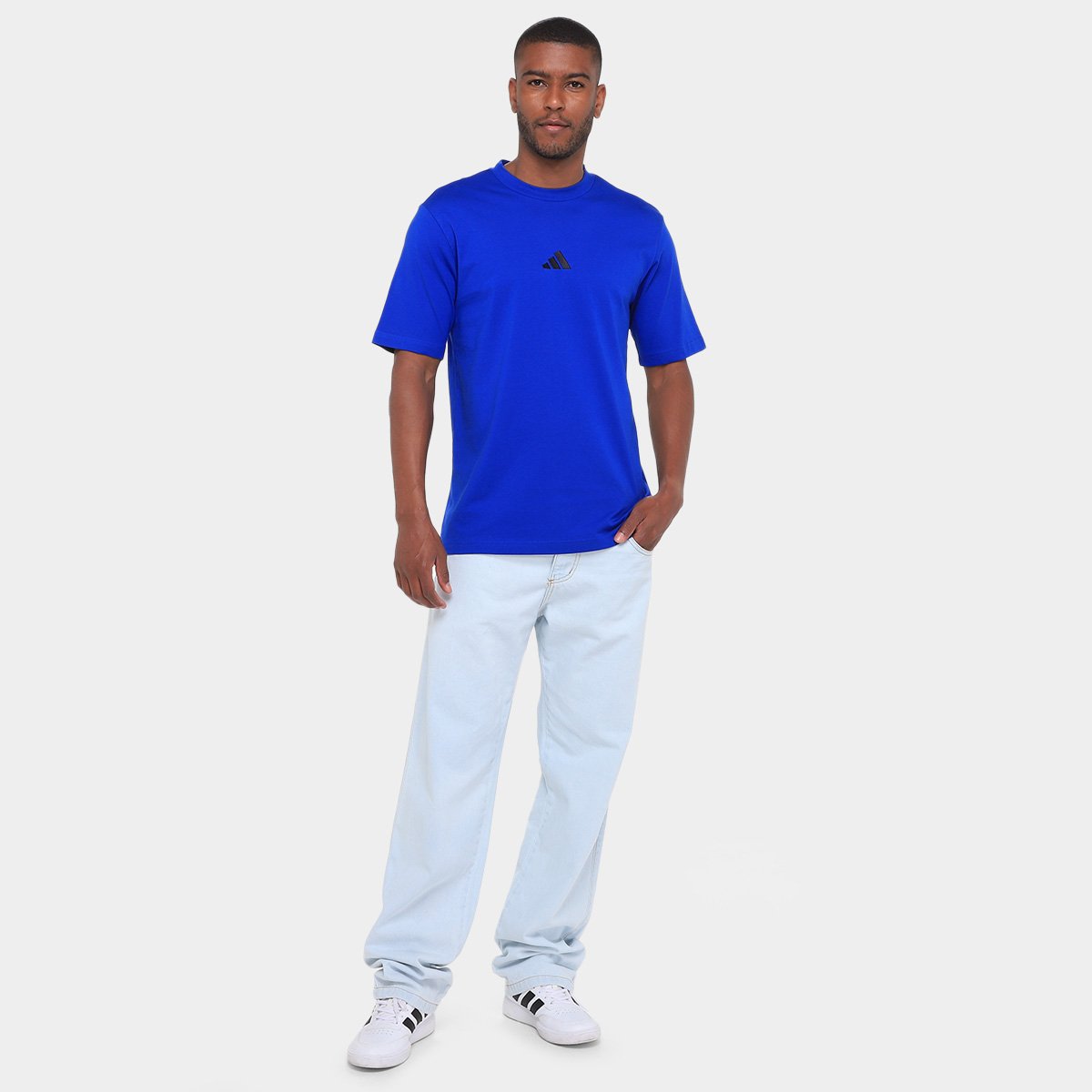 Camiseta Adidas Small Logo Masculina - Tam: P - 3