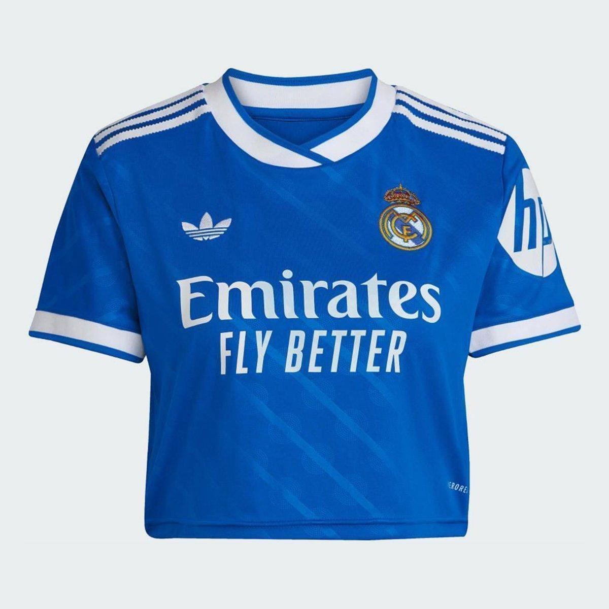 Camisa Real Madrid Third 25/26 s/n Torcedor Cropped Adidas Feminina - Tam: GG - 5