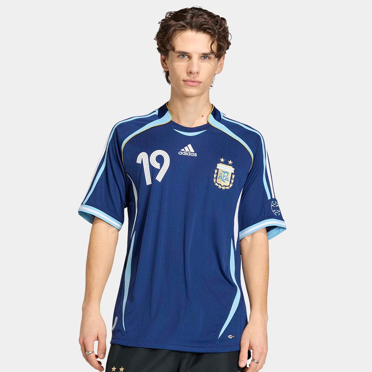 Camisa Seleção Argentina Away 2006 Messi Nº19 Adidas Masculina - Tam: P - 5