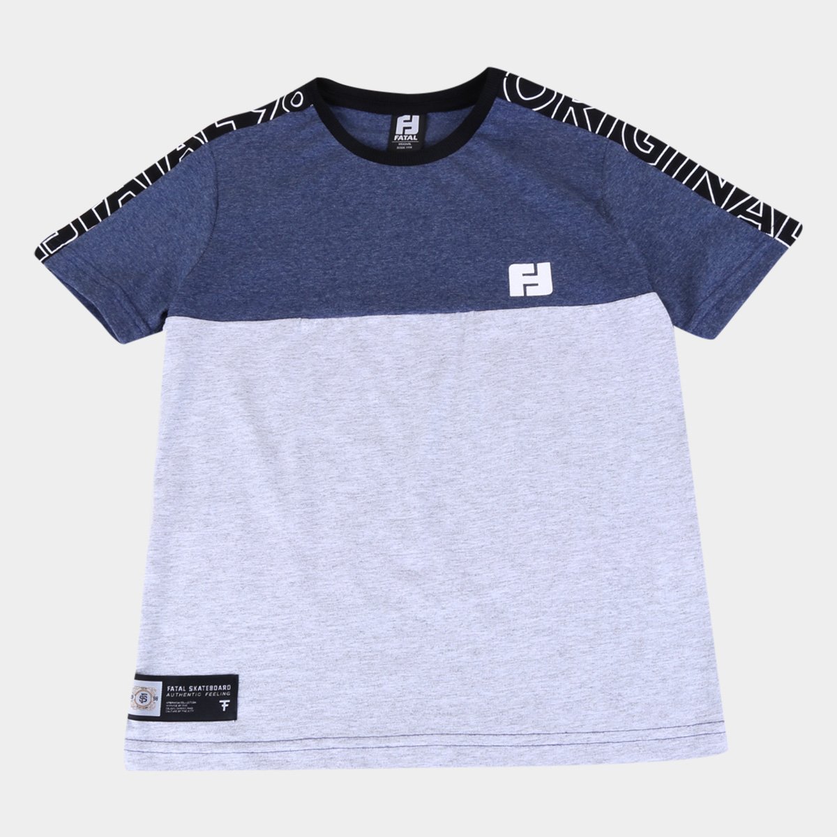 Camiseta Juvenil Fatal Duo Color Masculina