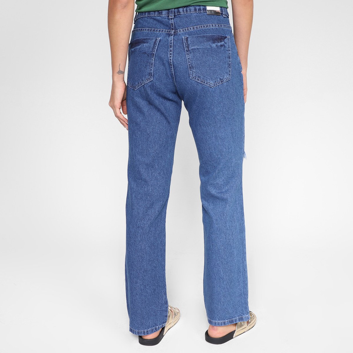 Calça Jeans Biotipo Mom Jeans Rasgada Feminina - Tam: 40 - 2
