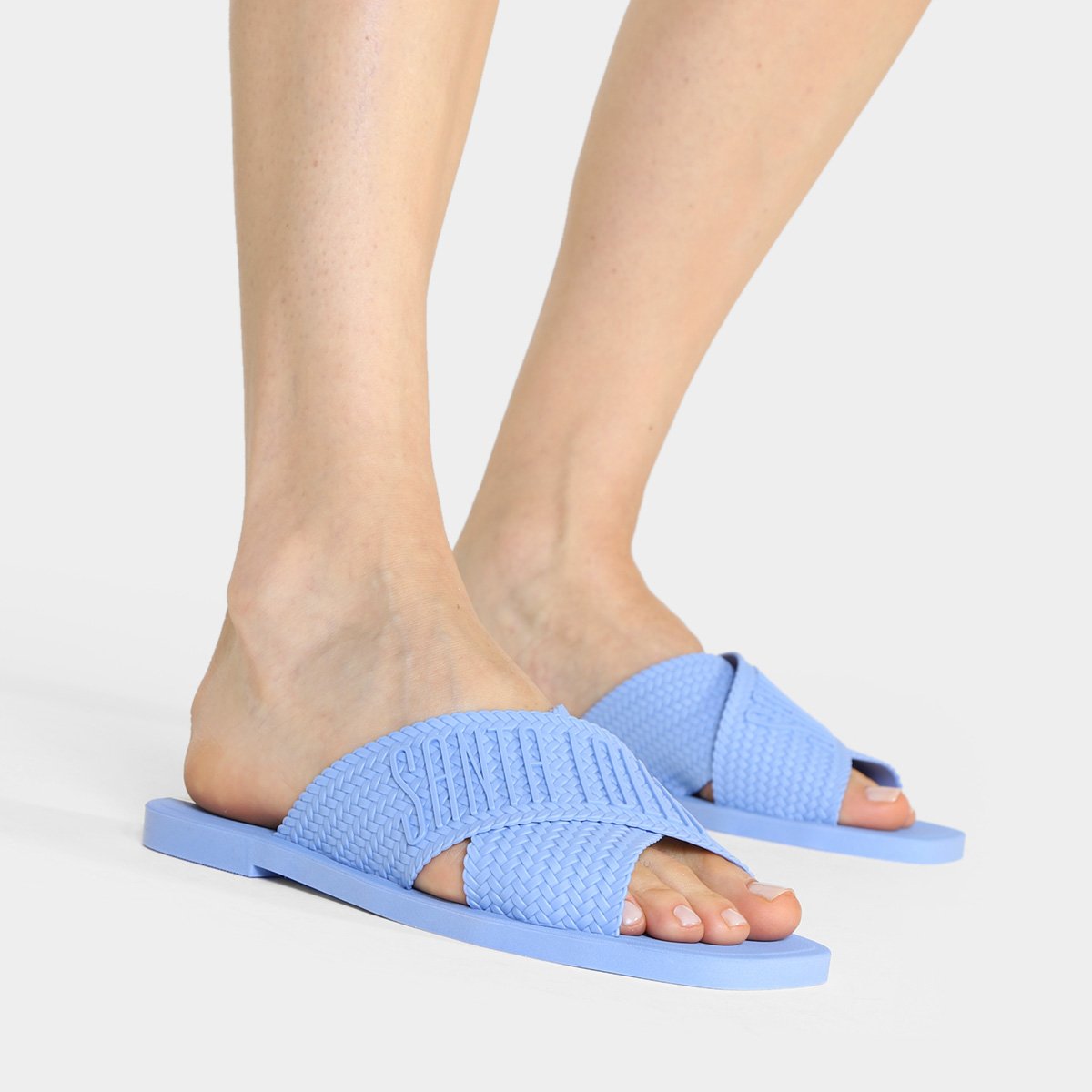 Chinelo Santa Lolla Flip Flop Tiras Cruzadas Feminino - Tam: 33/34 - 1