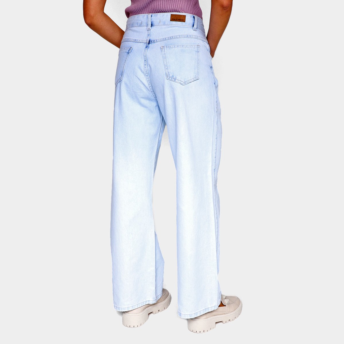 Calça Jeans Polo Wear Wide Leg Feminina - Tam: 40 - 1