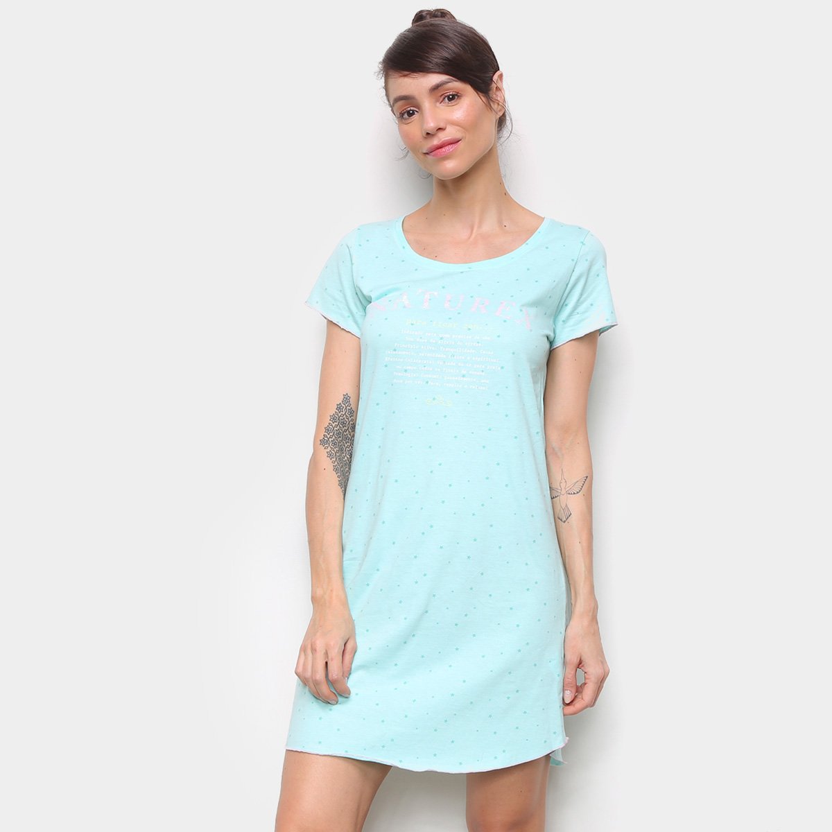 Camisola Cor com Amor Estampada Manga Curta