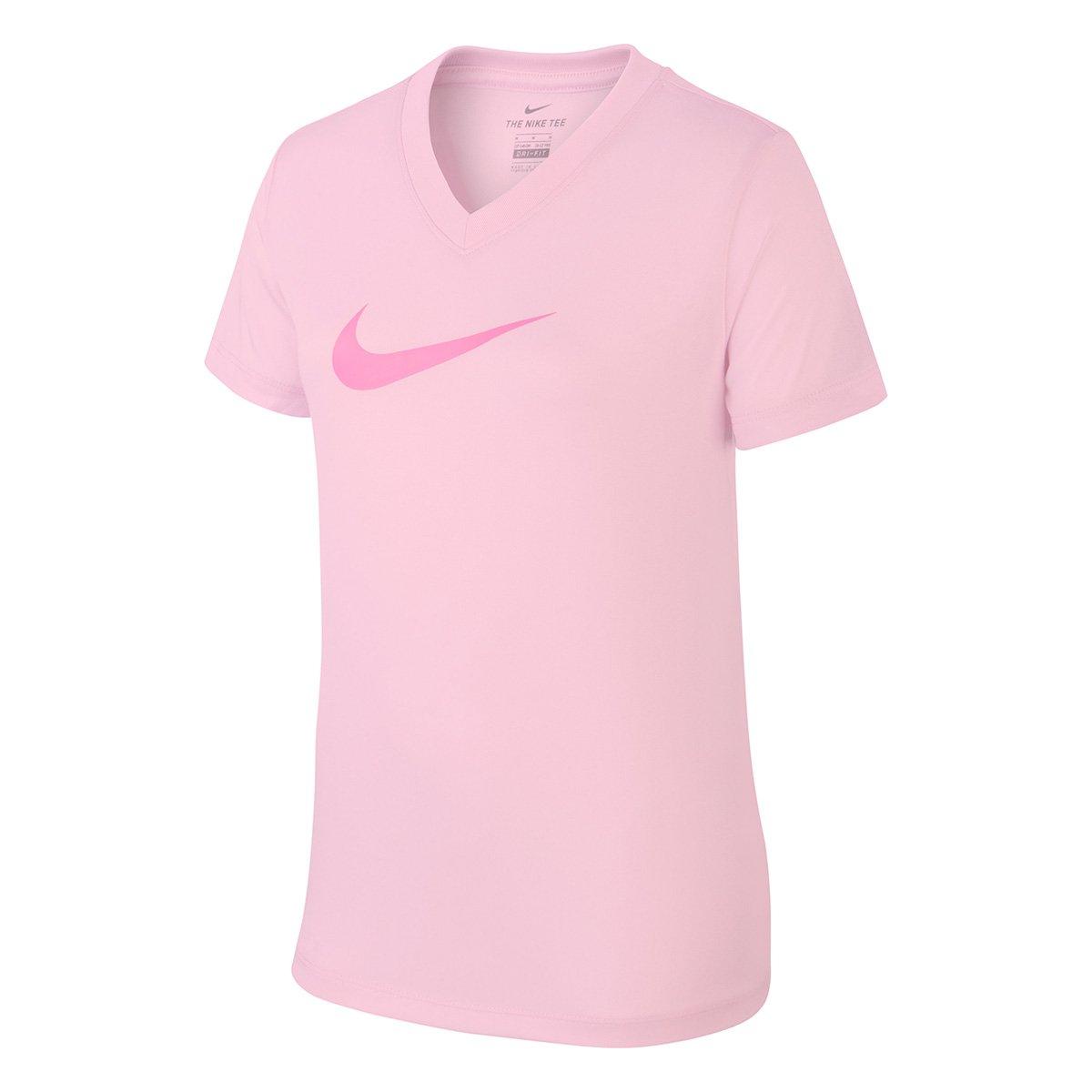 Camiseta Infantil Nike Dry Vneck Swoosh Feminina