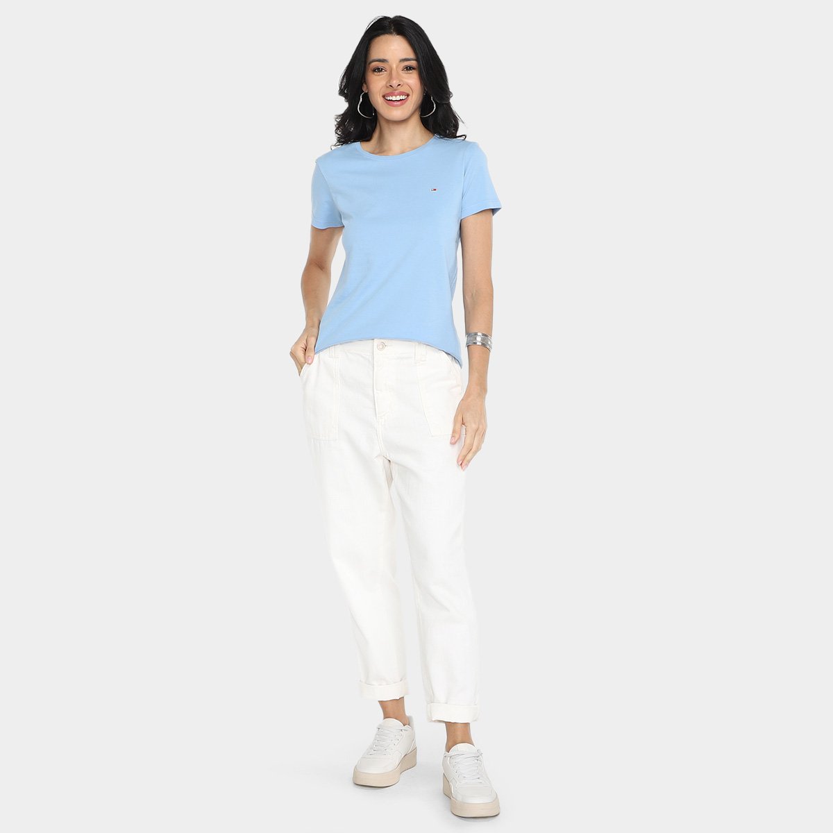 Camiseta Tommy Hilfiger Soft Feminina - Tam: M - 3