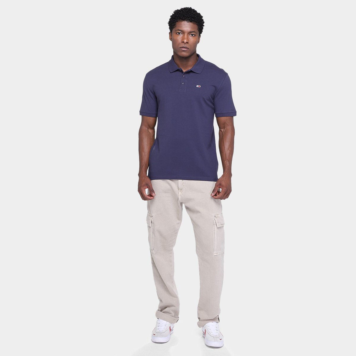 Camisa Polo Tommy Hilfiger Fine Piquet Masculina - Tam: P - 3