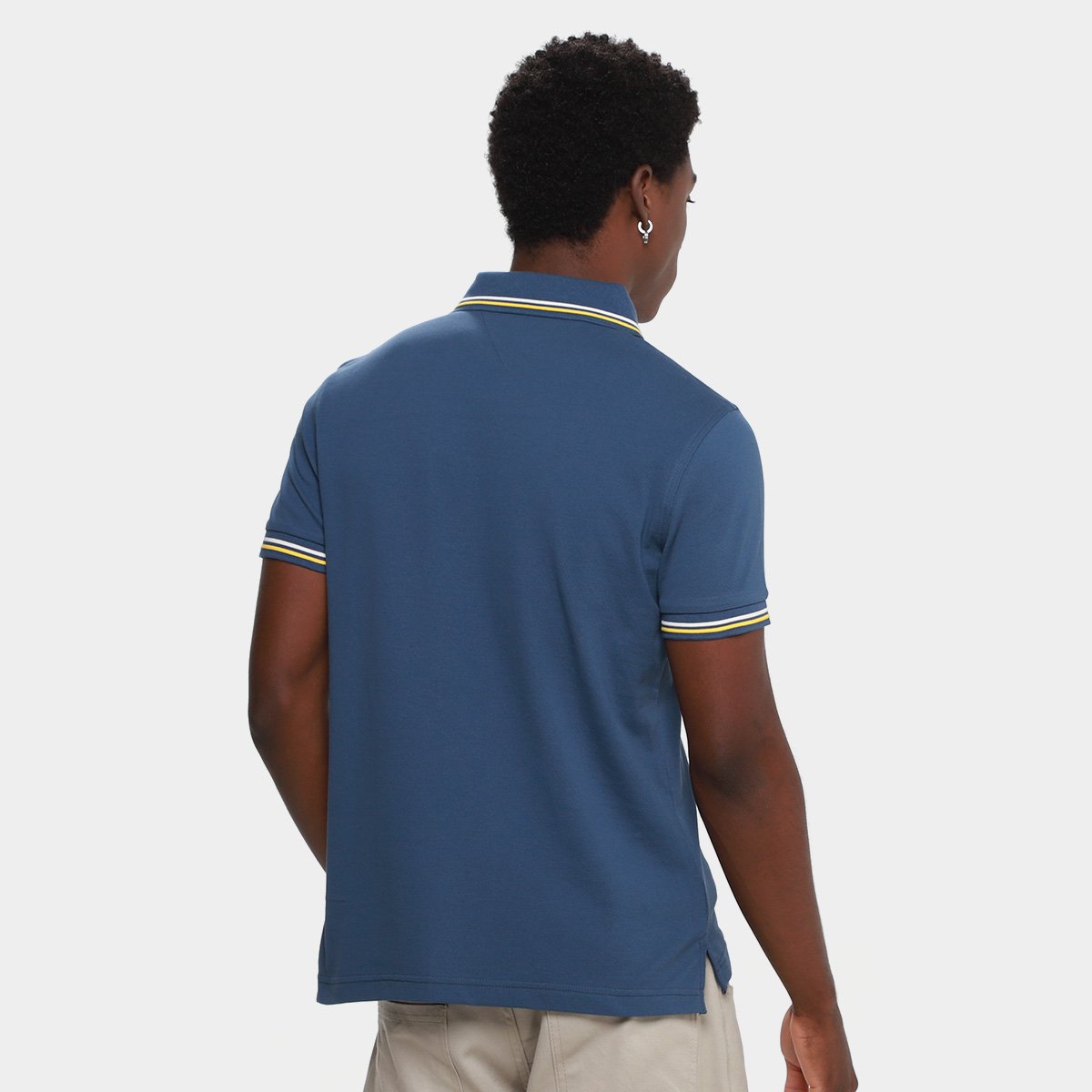 Camisa Polo Tommy Hilfiger Tipped Slim Fit Masculina - Tam: P - 1