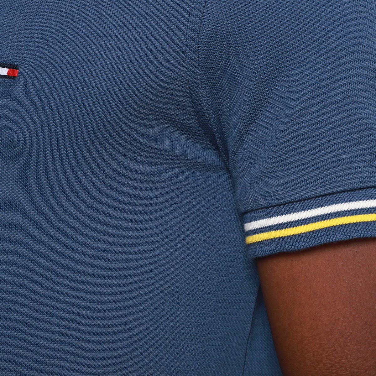 Camisa Polo Tommy Hilfiger Tipped Slim Fit Masculina - Tam: P - 3