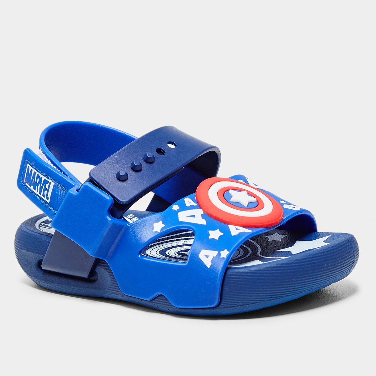 Sandália Bebê Grendene Marvel United Menino - Tam: 19 - 1