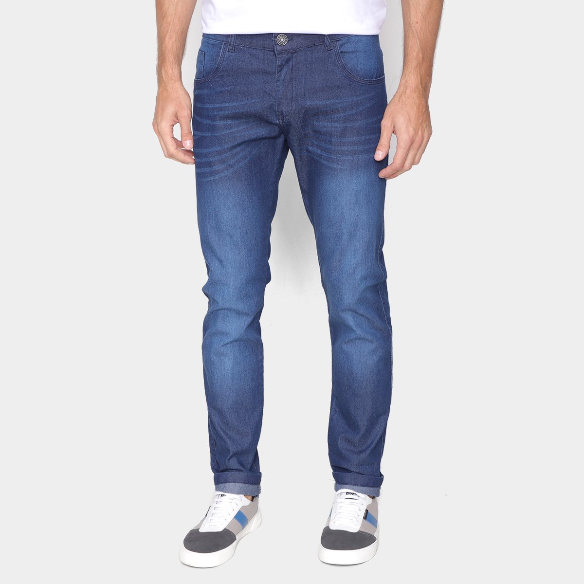 Calça Jeans Grifle Estonada Skinny Masculina