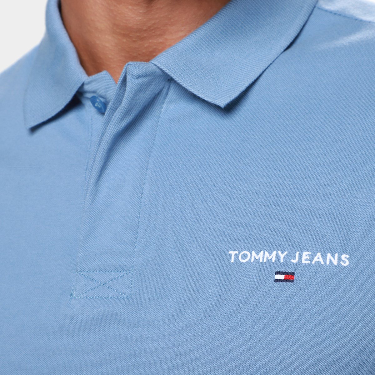 Camisa Polo Tommy Jeans Linear Masculina - Tam: P - 2