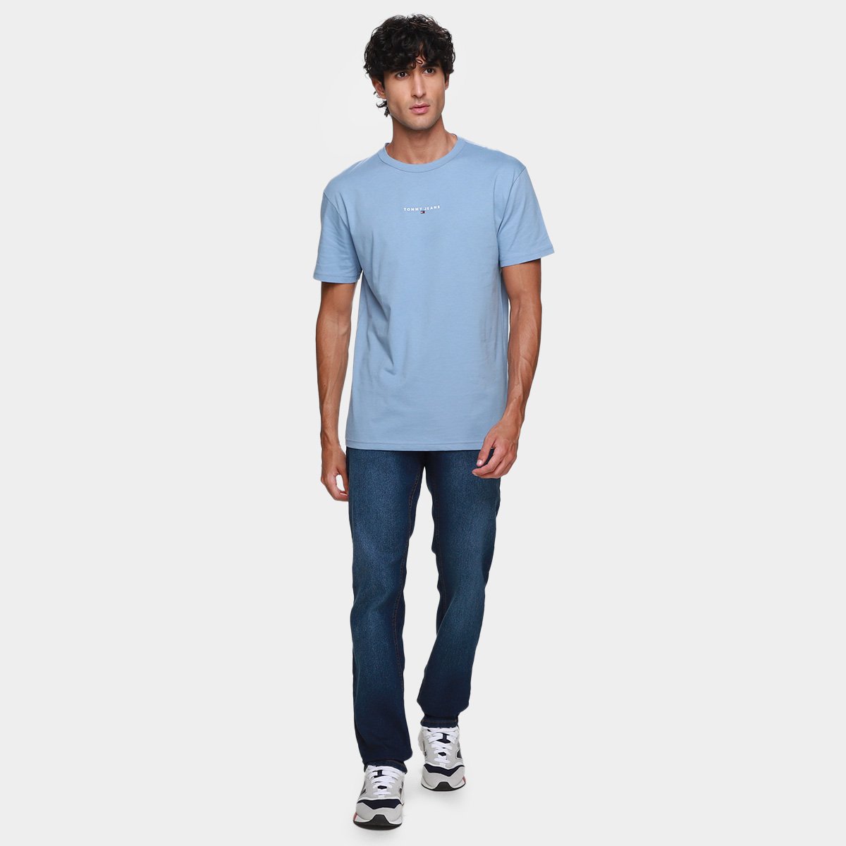 Camiseta Tommy Jeans Linear  Masculina - Tam: P - 3