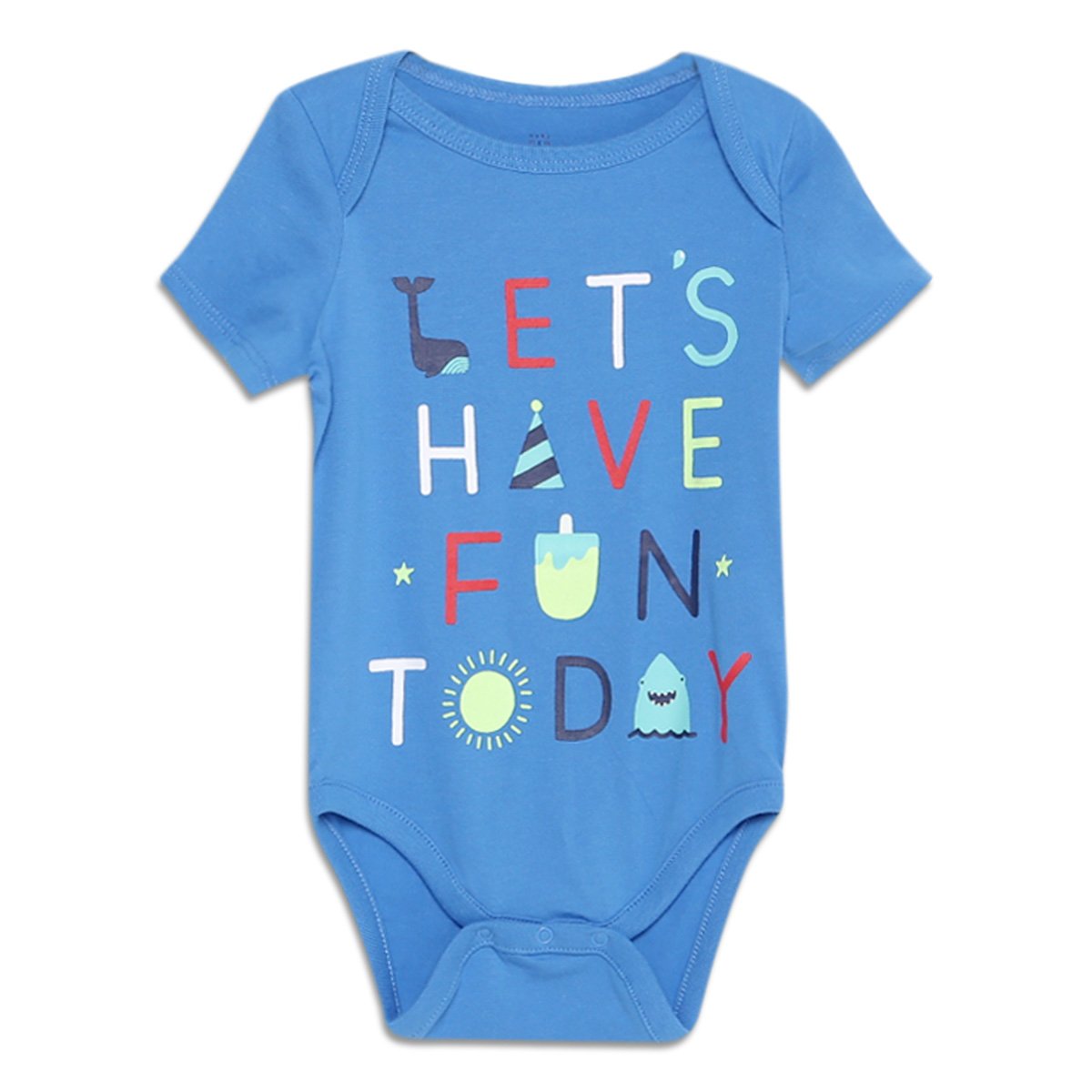 Body Bebê GAP Malha Estampado Masculino