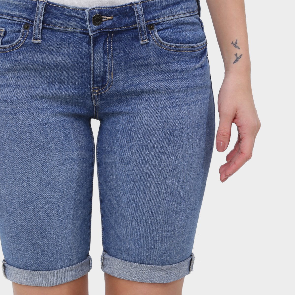 Bermuda Jeans GAP Feminina - Tam: 28 - 3