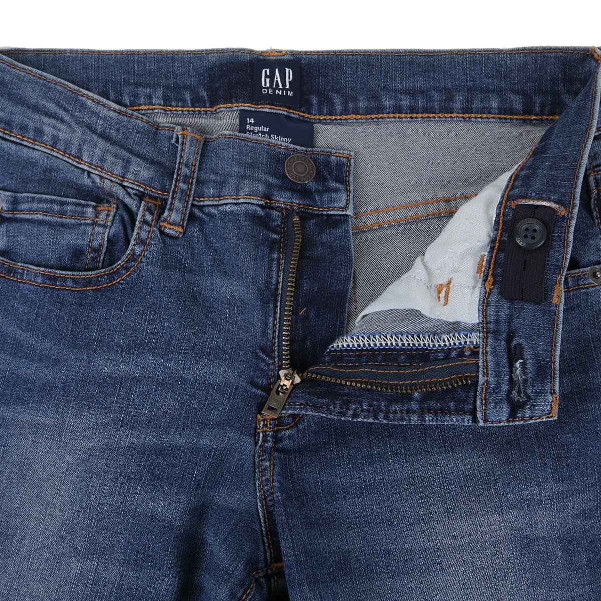 Calça Jeans Infantil GAP Estonada Masculina - Tam: 10A - 2