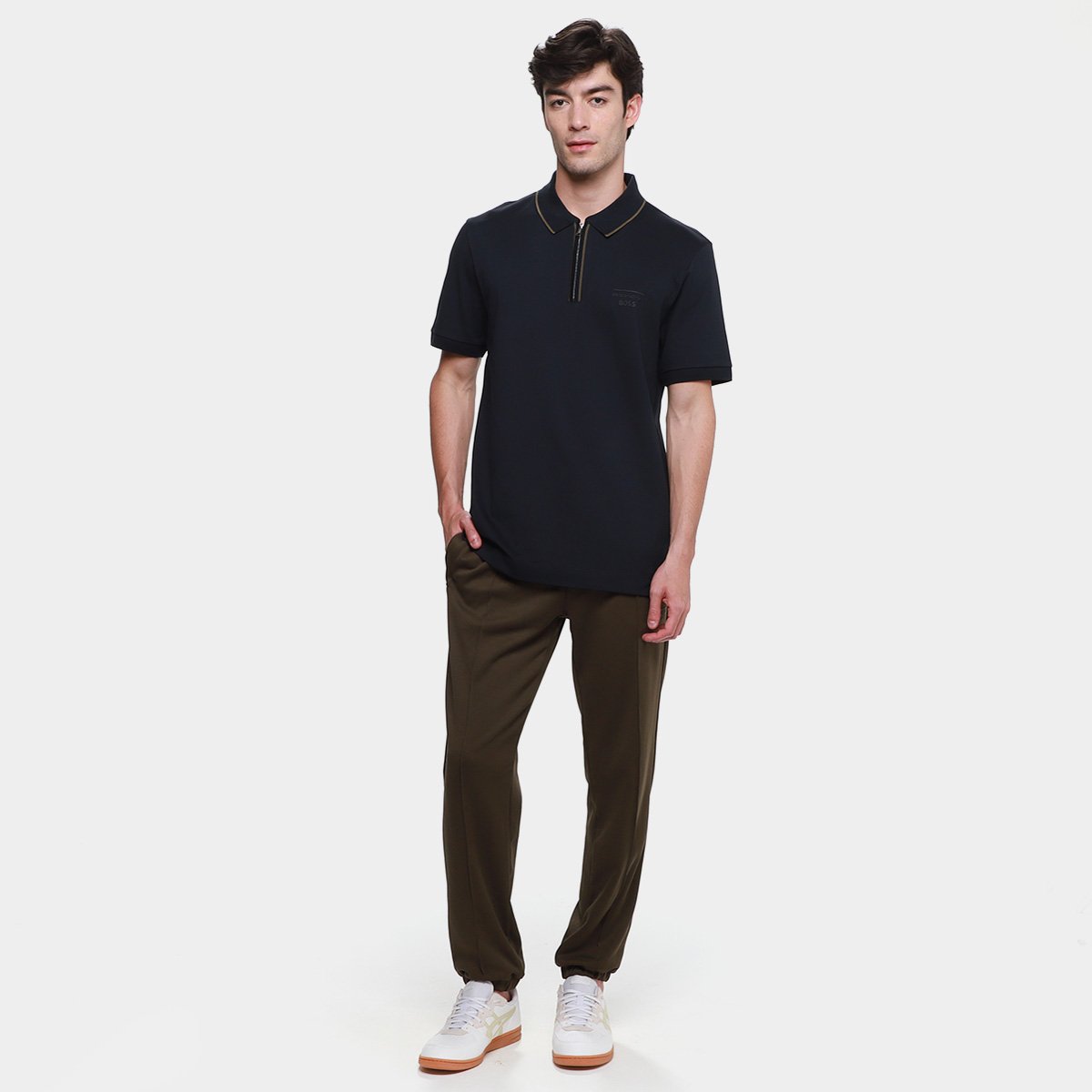 Camisa Polo Hugo Boss  Porsche Casual Masculina - Tam: P - 4