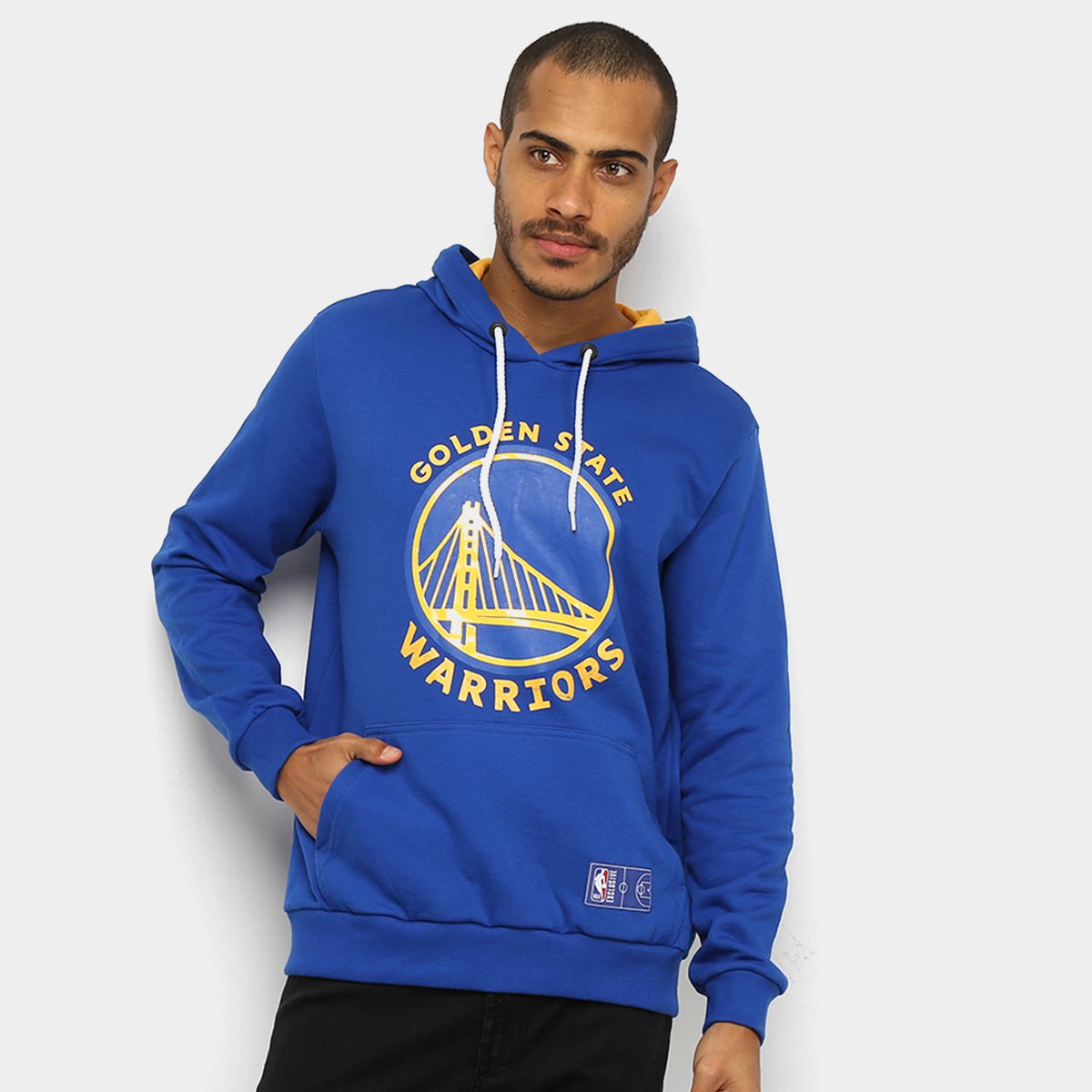Moletom NBA Golden State Warriors Canguru Masculino