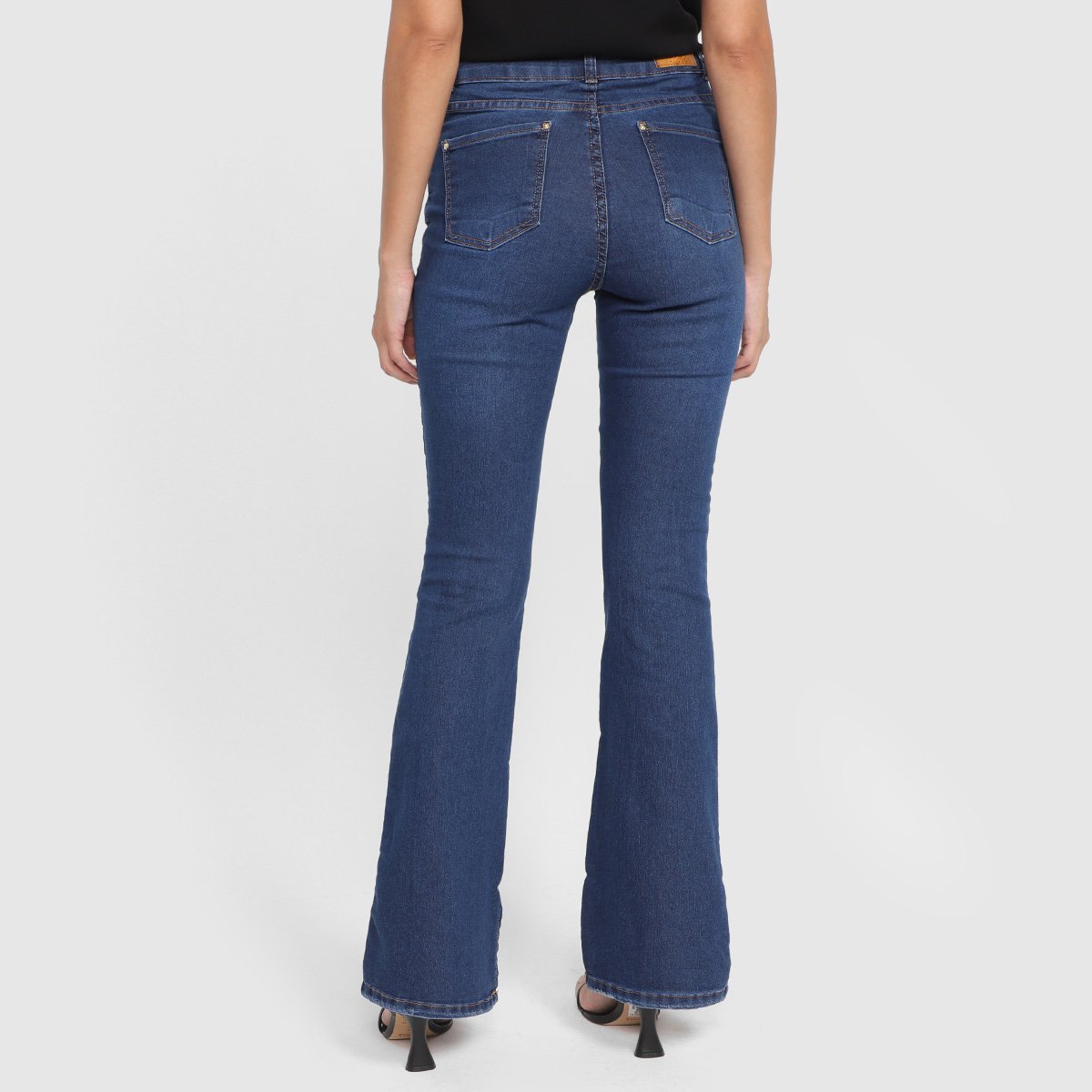 Calça Jeans Flare Ecxo Cintura Alta Feminina - Tam: 40 - 2