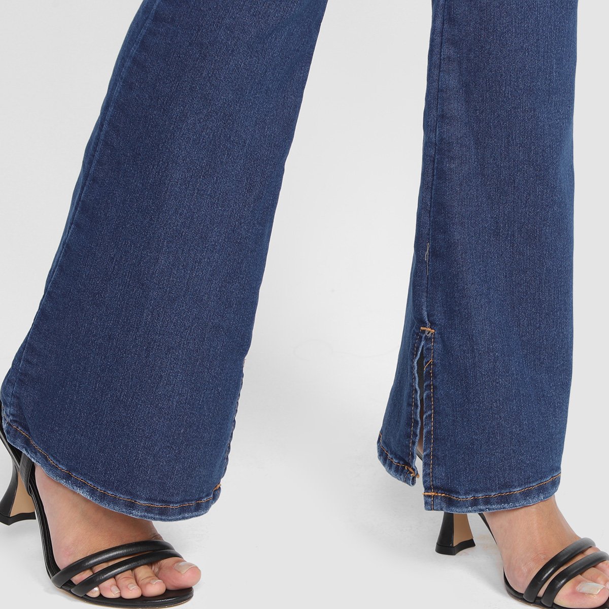 Calça Jeans Flare Ecxo Cintura Alta Feminina - Tam: 40 - 3