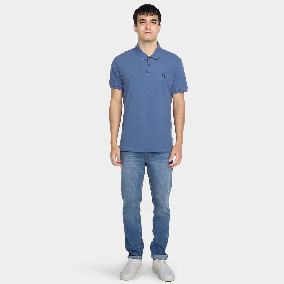 Camisa Polo Calvin Klein Casual Masculina - Tam: M - 3
