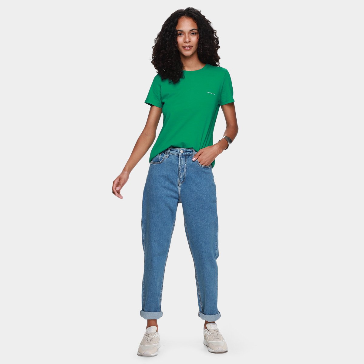 Calça Jeans Calvin Klein Mom Feminina - Tam: 46 - 4