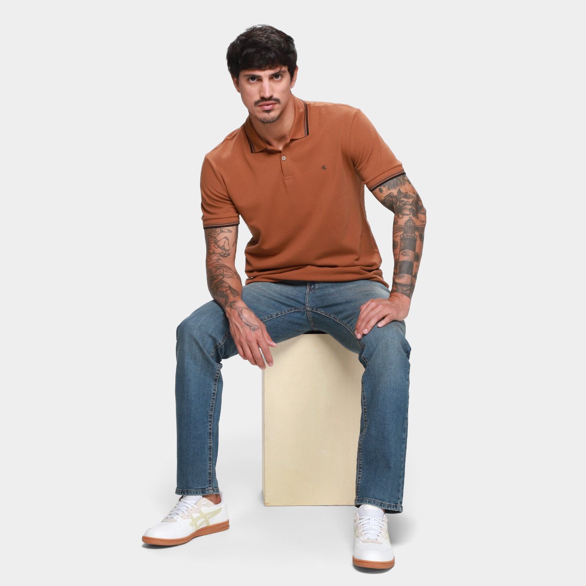 Calça Jeans Skinny Calvin Klein 5 Pockets II Masculina - Tam: 48 - 4