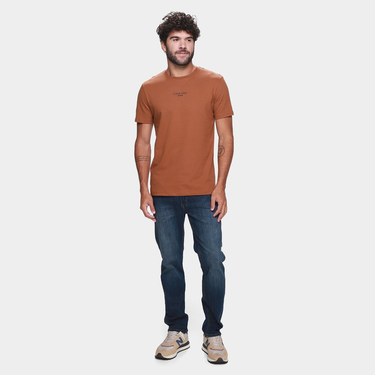 Calça Jeans Slim Calvin Klein 5 Pockets Masculina - Tam: 48 - 4