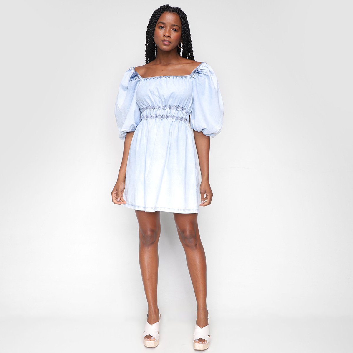 Vestido Colcci Curto Manga 7/8 Bufante - Tam: 38 - 3