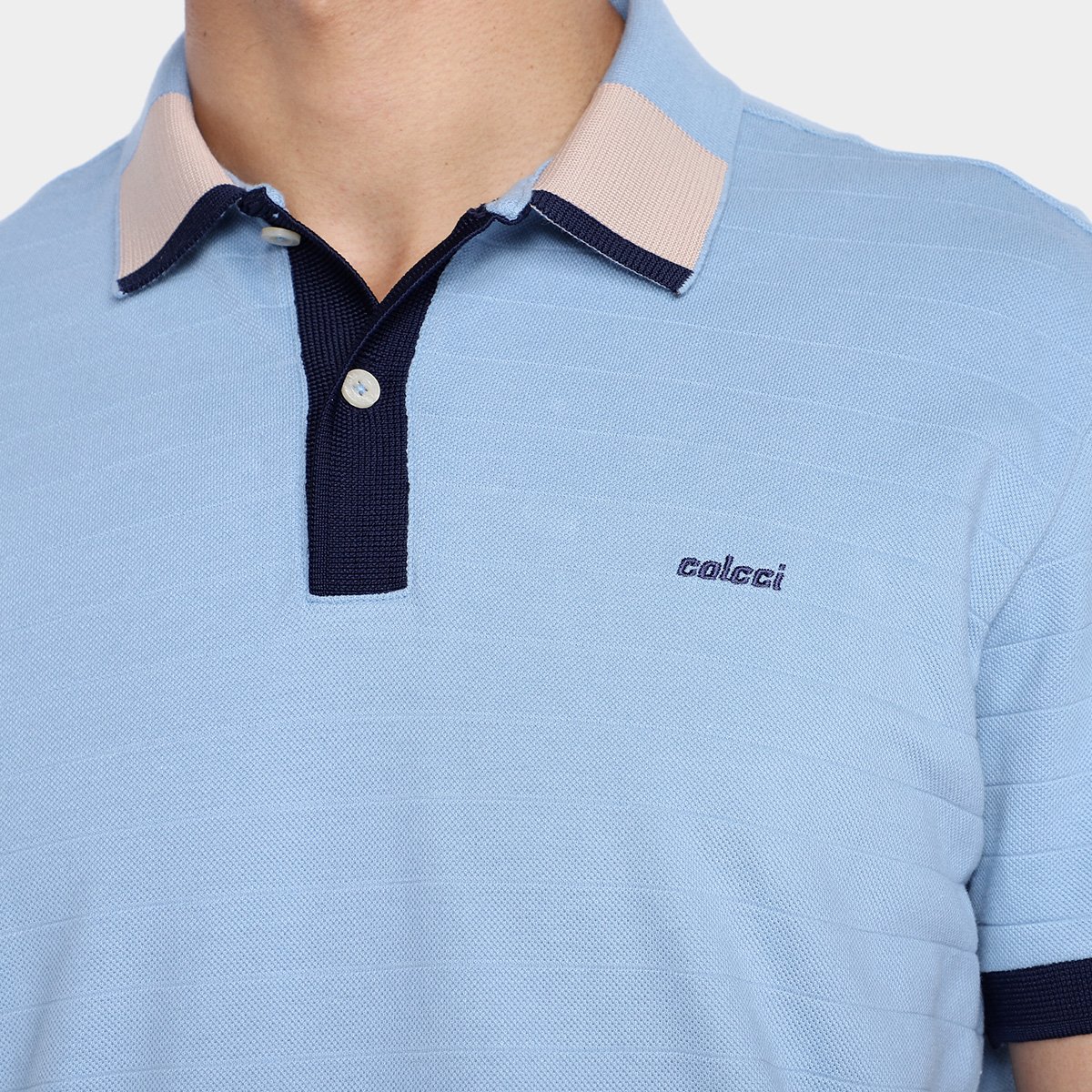 Camisa Polo Colcci Frisos Masculina - Tam: M - 2