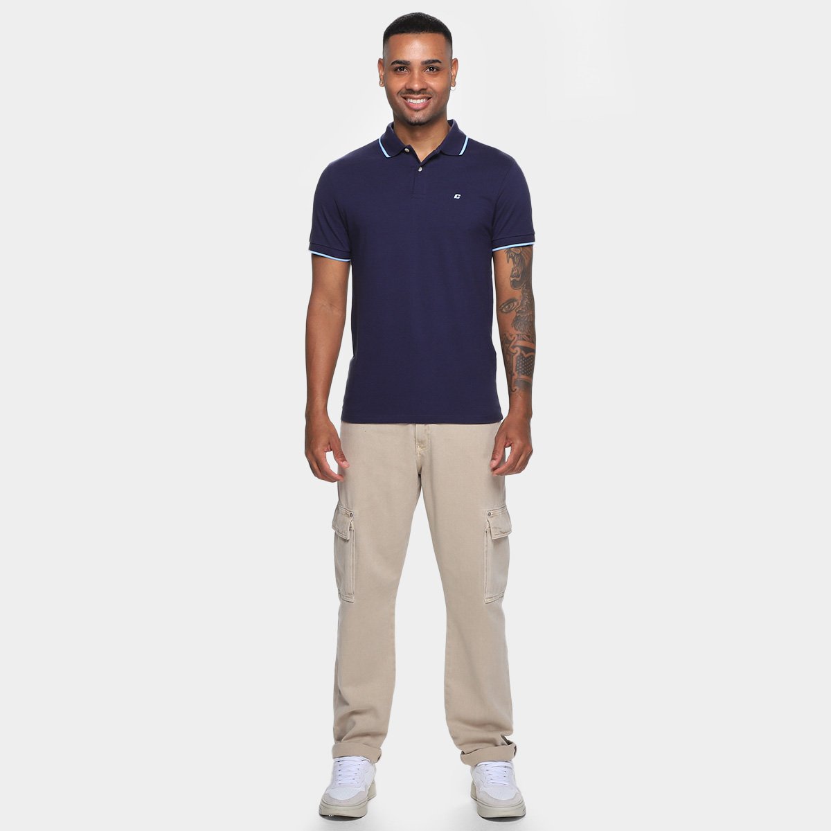 Camisa Polo Colcci Casual Slim Masculina - Tam: P - 3
