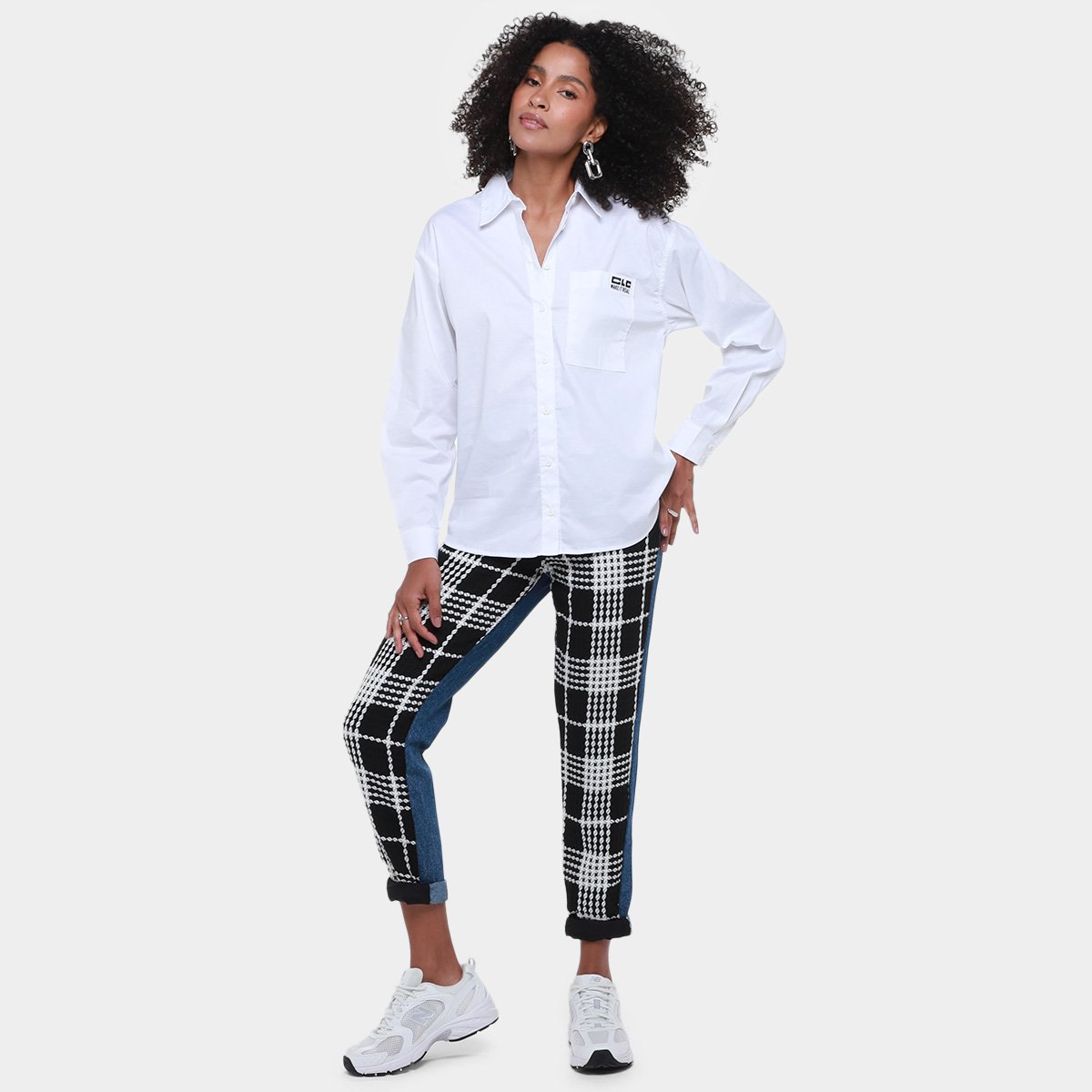 Calça Colcci Bruna Com Tweed Feminina - Tam: 40 - 3