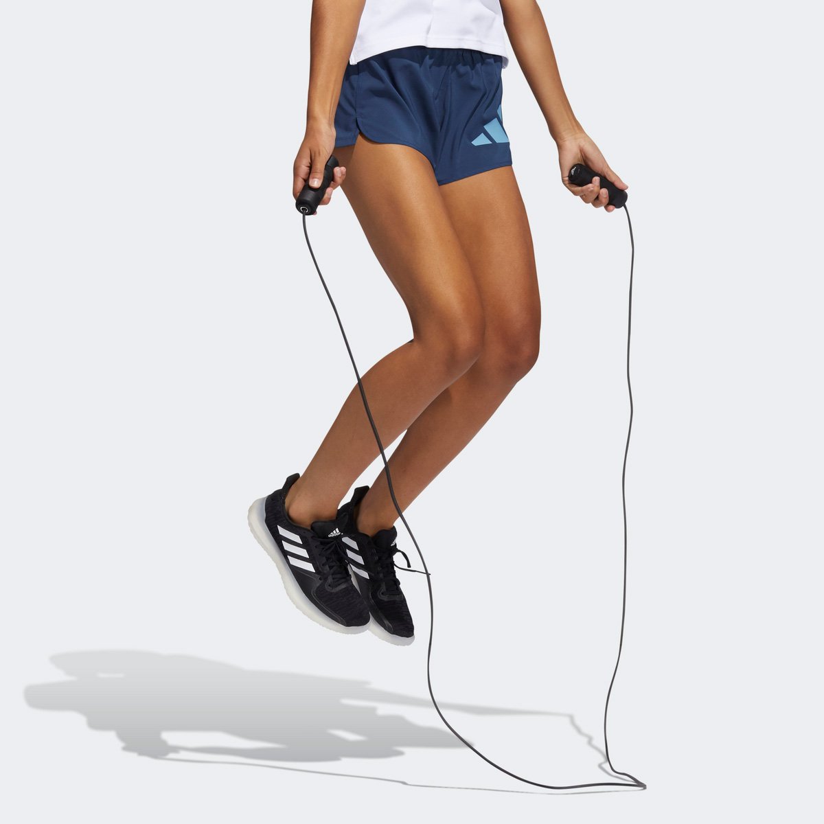 Short Adidas Pacer 3 Listras Knit Feminino - Tam: P - 5