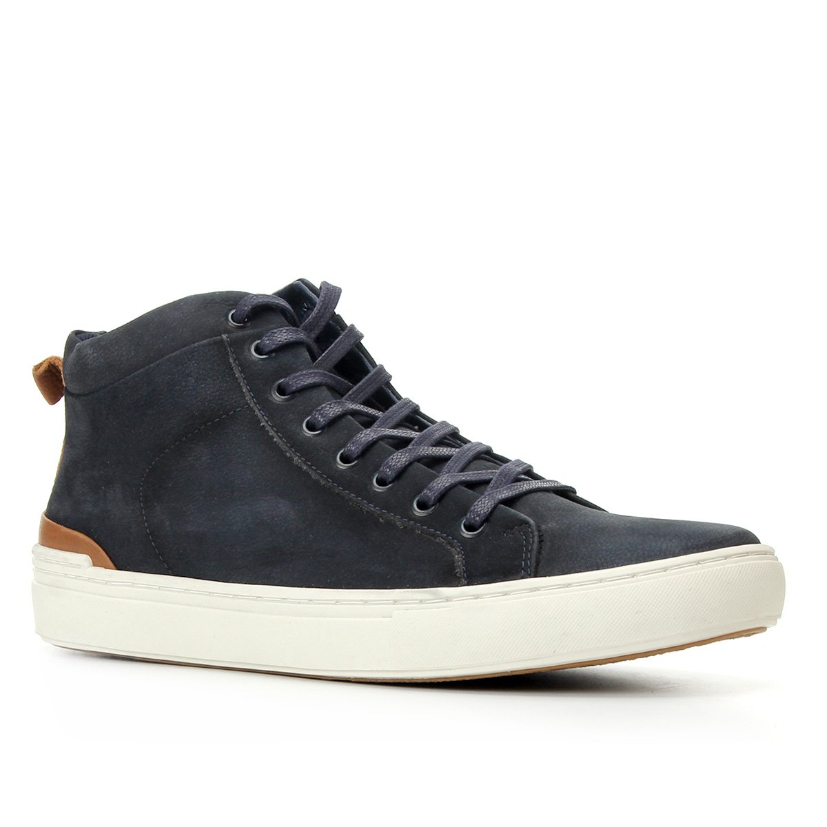 Sapatênis Couro Shoestock Cano Alto Masculino