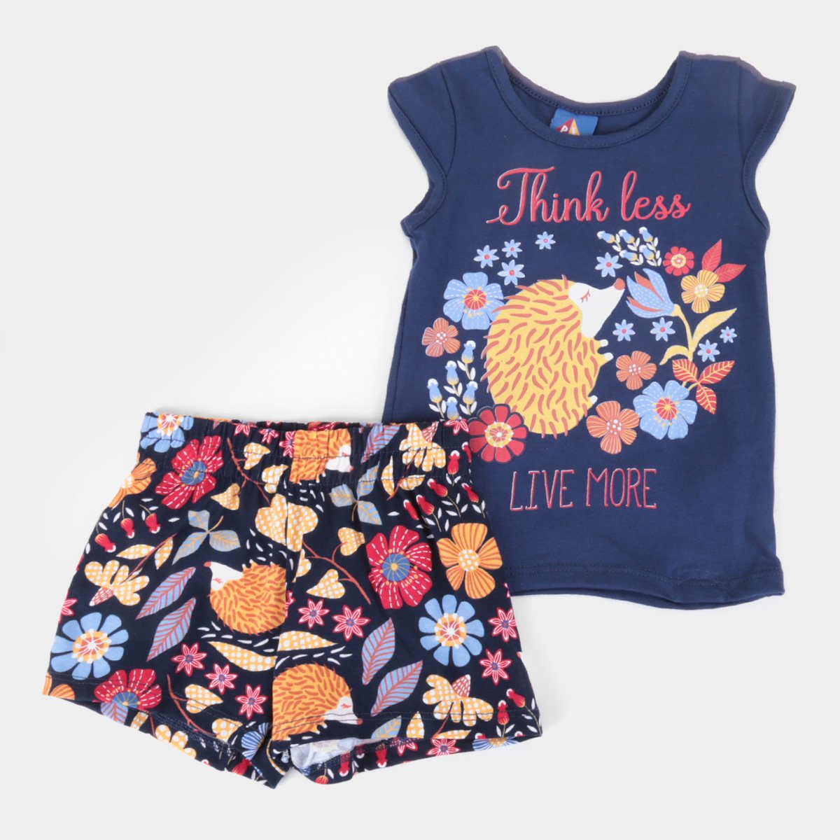 Conjunto Bebê Pipa Blusa + Short Feminino