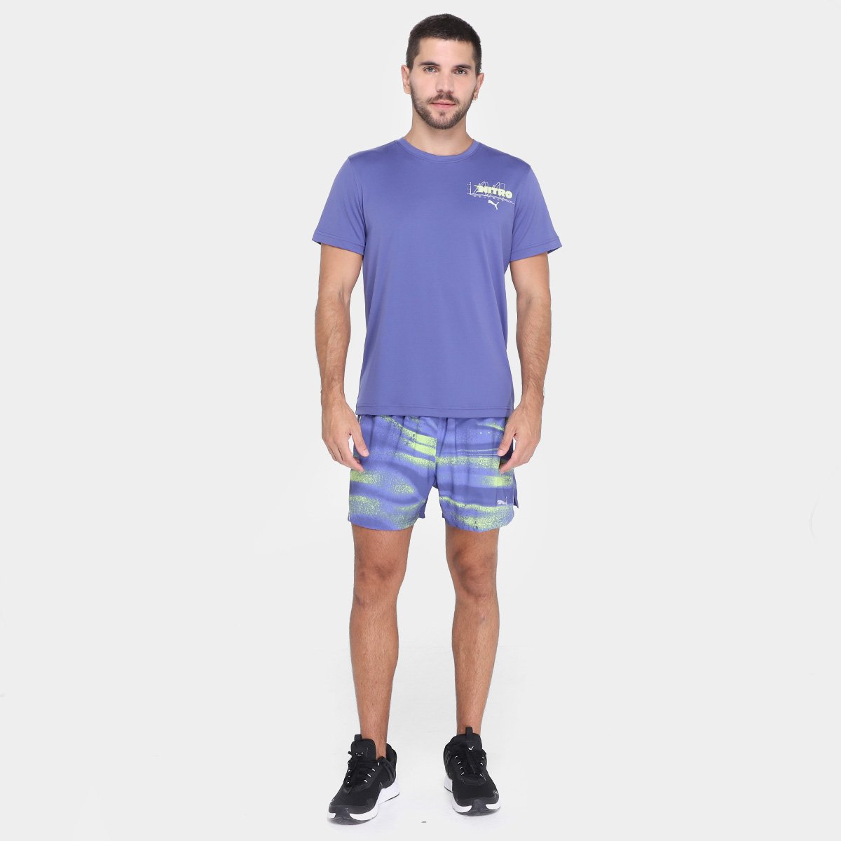 Camiseta Puma Graphics Running Nitro Masculina - Tam: M - 3