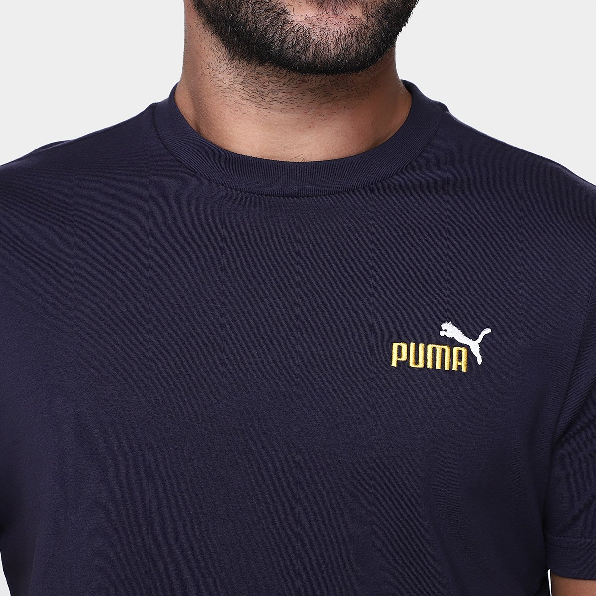 Camiseta Puma 2 Color Small No. 1 Logo Masculina - Tam: P - 2