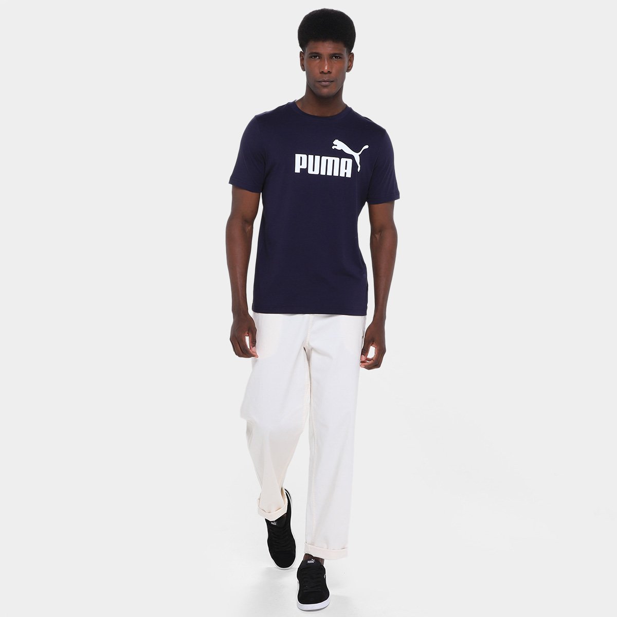 Camiseta Puma No. 1 Logo Masculina - Tam: P - 3