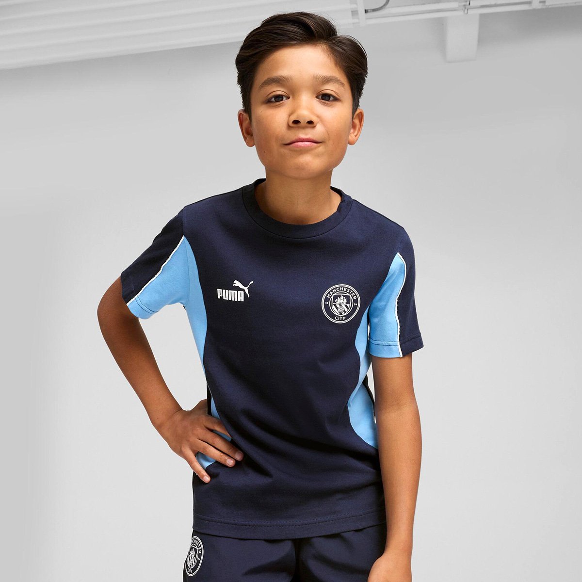 Camiseta Infantil Manchester City Puma Menino - Tam: 12A - 2