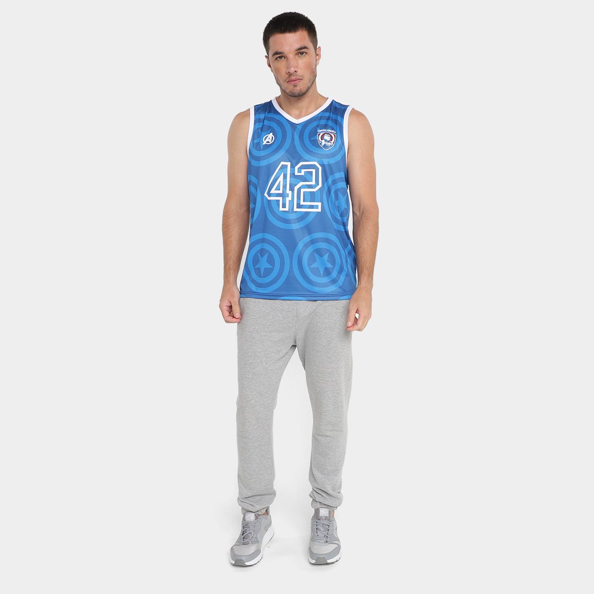 Regata Marvel Capitão América - Tam: P - 5