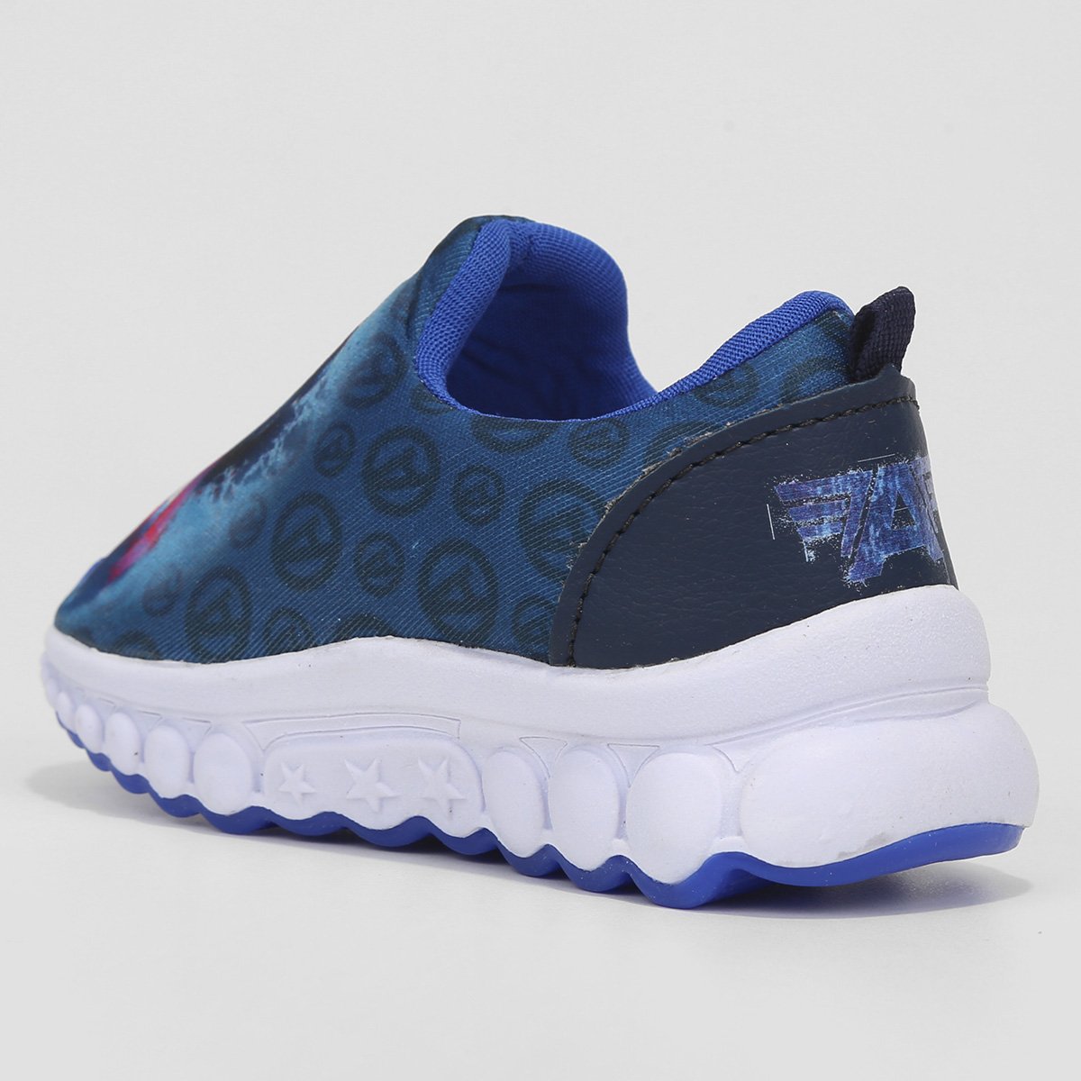 Tênis Infantil Marvel Capitão América Sem Cadarço Menino - Tam: 27 - 3