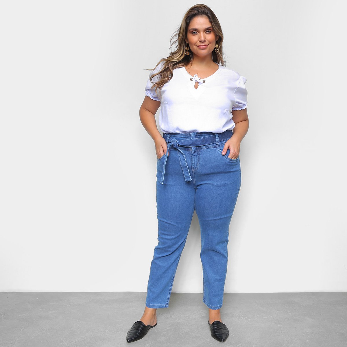 Calça Jeans Ex Adverso Clouchard Cintura Alta Feminina - Tam: 42 - 3