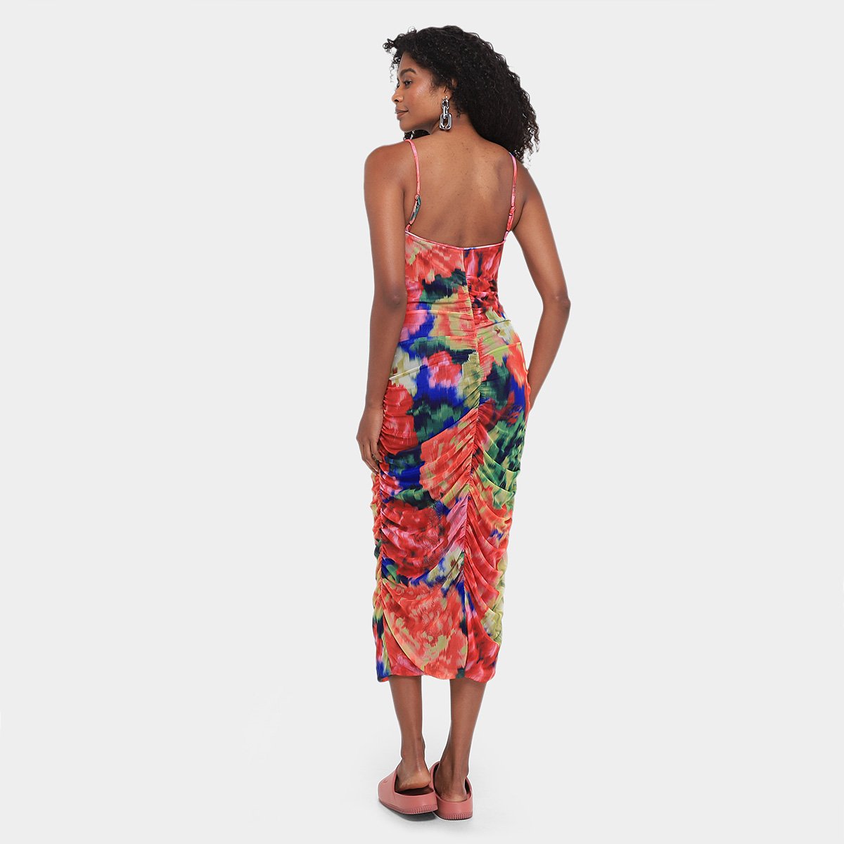 Vestido Farm Chita Astral - Tam: G - 1